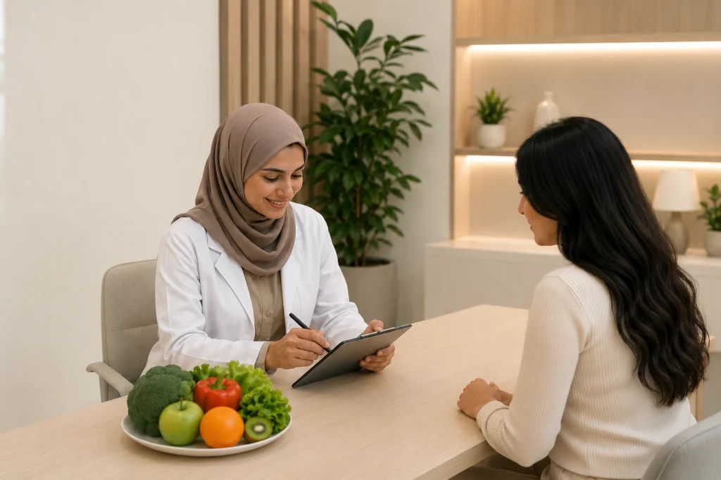 أخصائي تغذية مرخص في الرياض