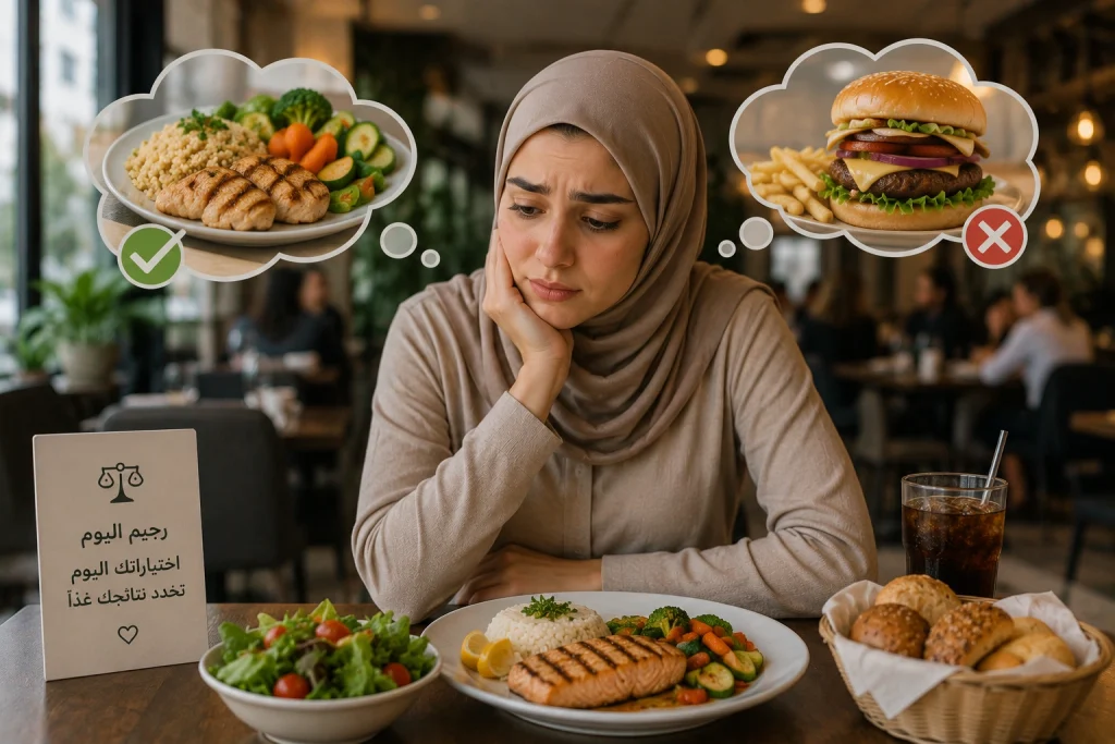 أكل المطاعم أثناء الرجيم