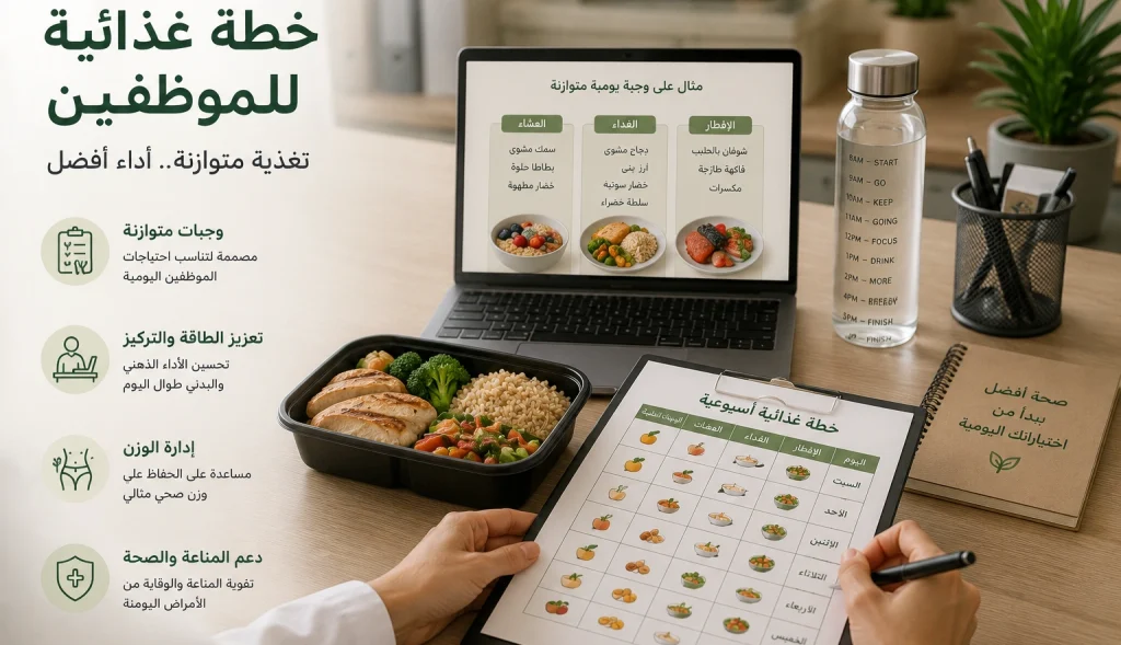 خطة غذائية للموظفين