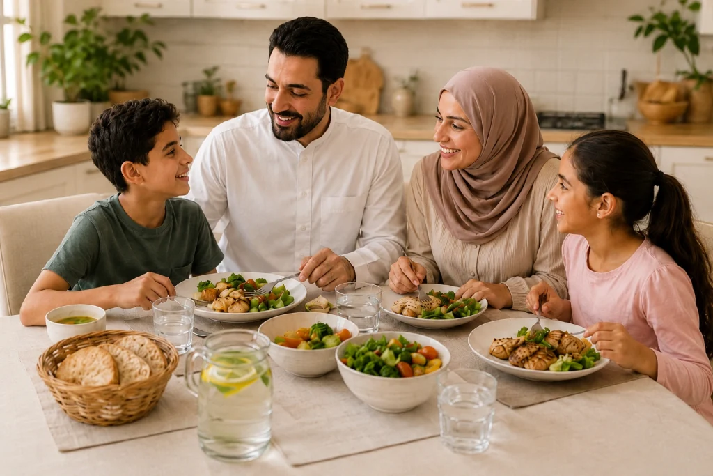 دعم الأسرة للالتزام بالنظام الغذائي