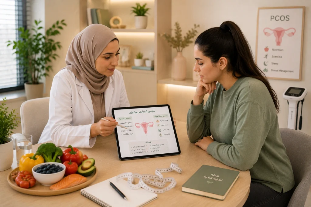 تكيس المبايض والوزن