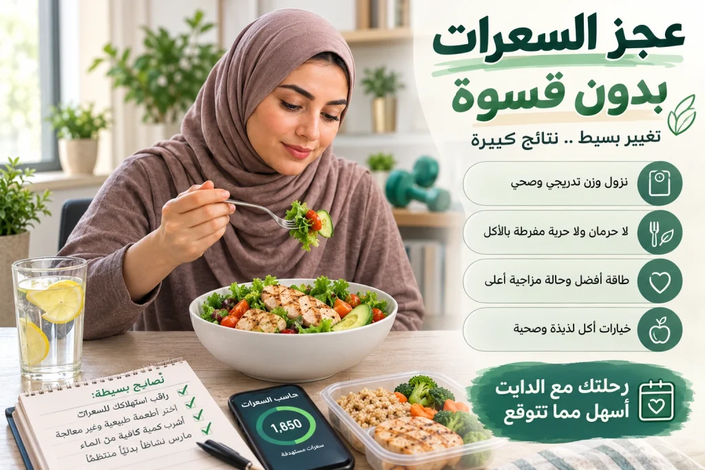 عجز السعرات بدون قسوة