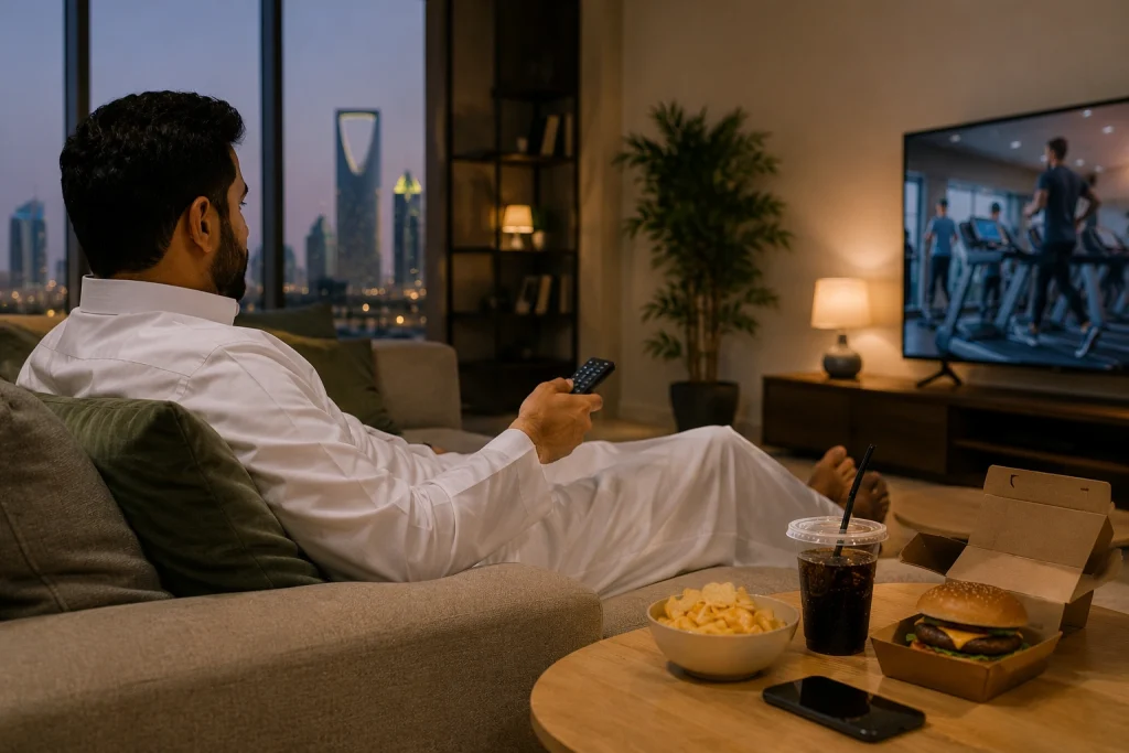 قلة المشي في الرياض